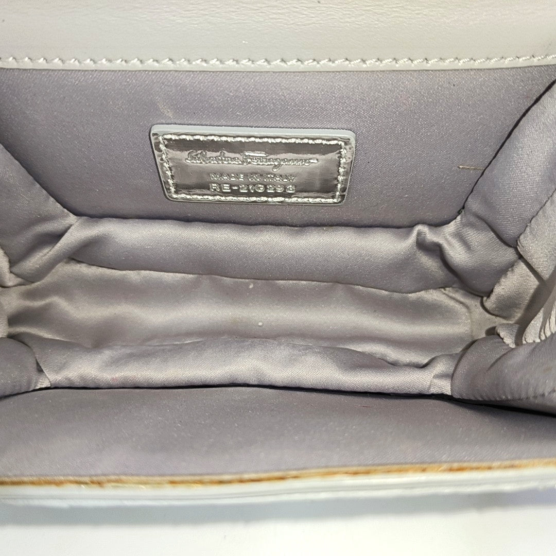 Special Material Shoulder Bag Silver