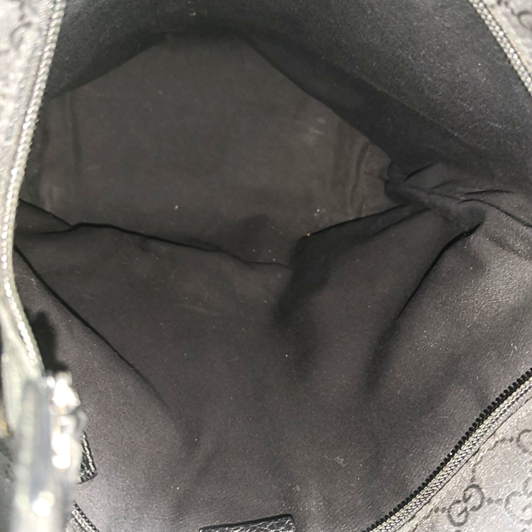 Monogram Canvas Tote Bag Black