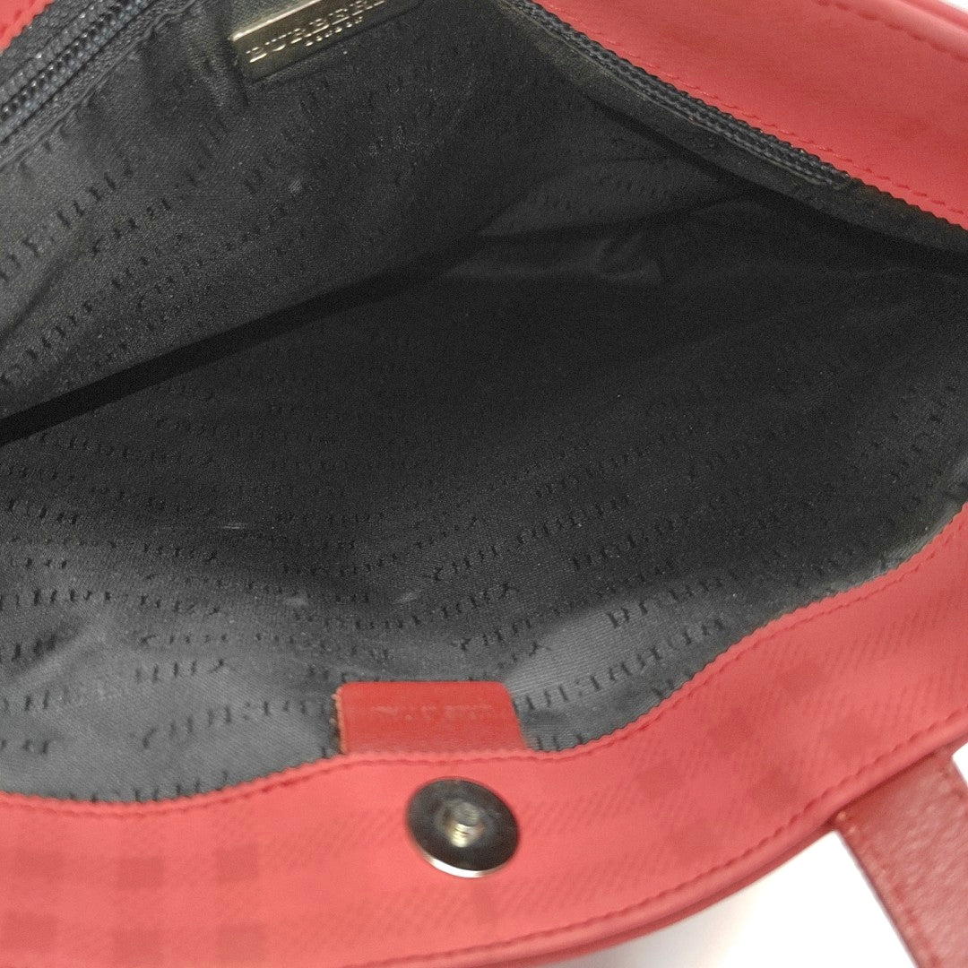 Special Material Top Handle Bag Red