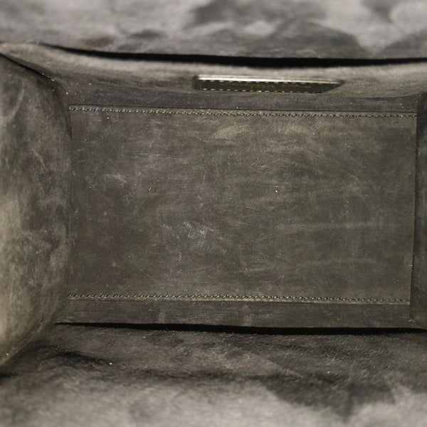 Calfskin Shoulder Bag Small Black