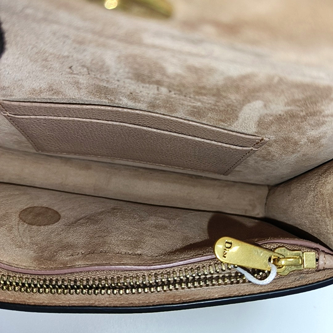 Authenticated pre-owned  Saddle Calfskin Pink - Belt Bag at Looply