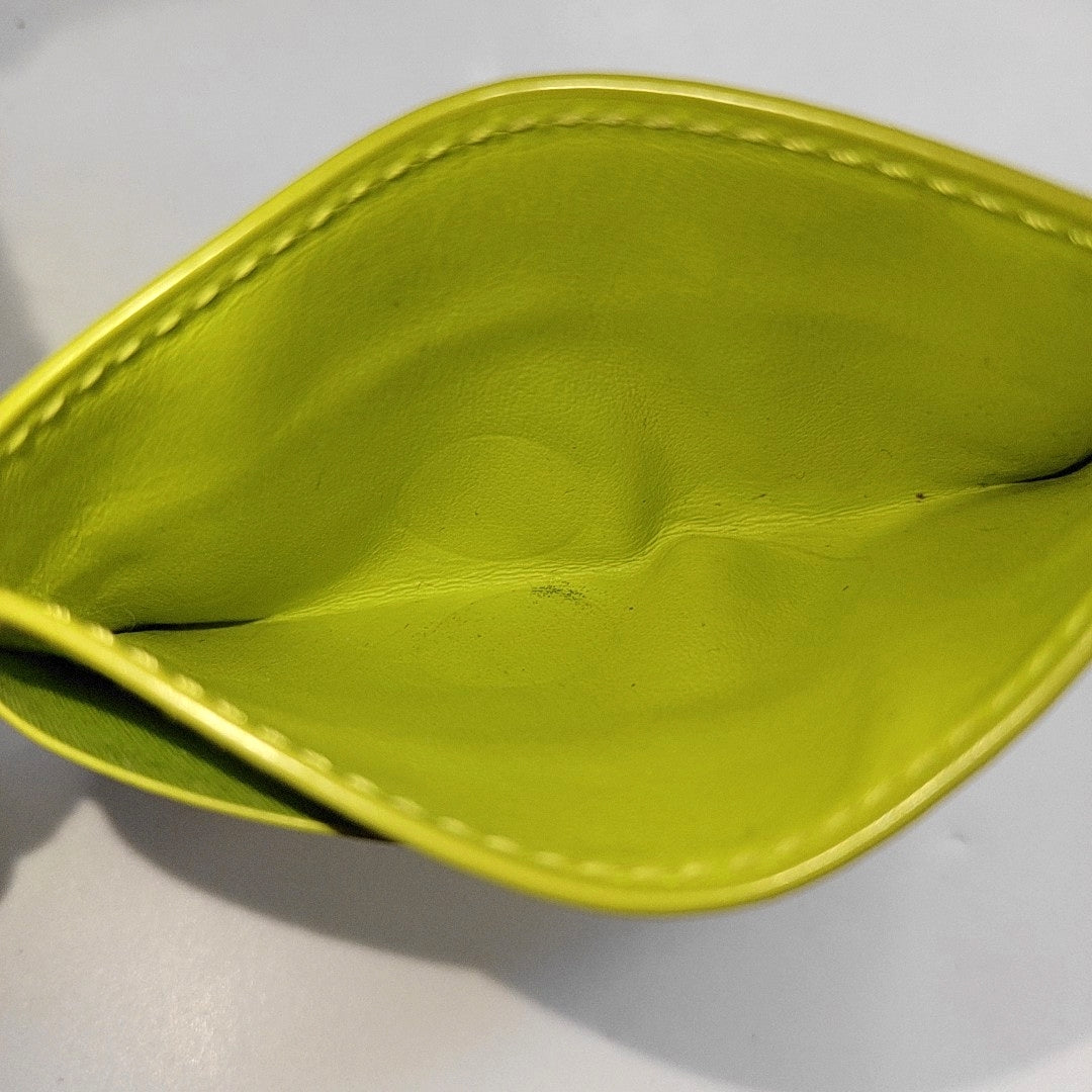 Calfskin Card Holder Green