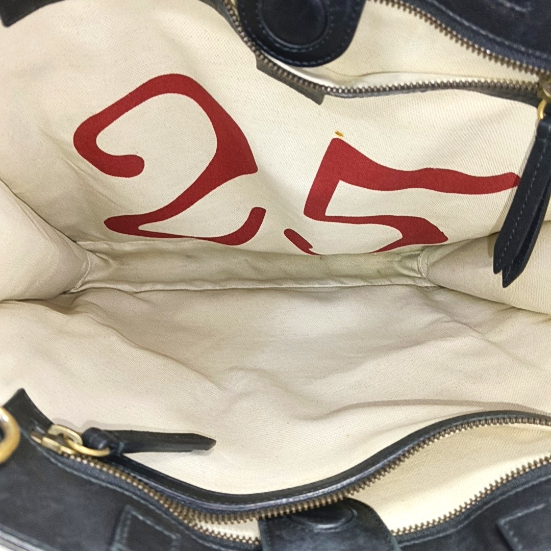 Monogram Coated Canvas Tote Bag Beige