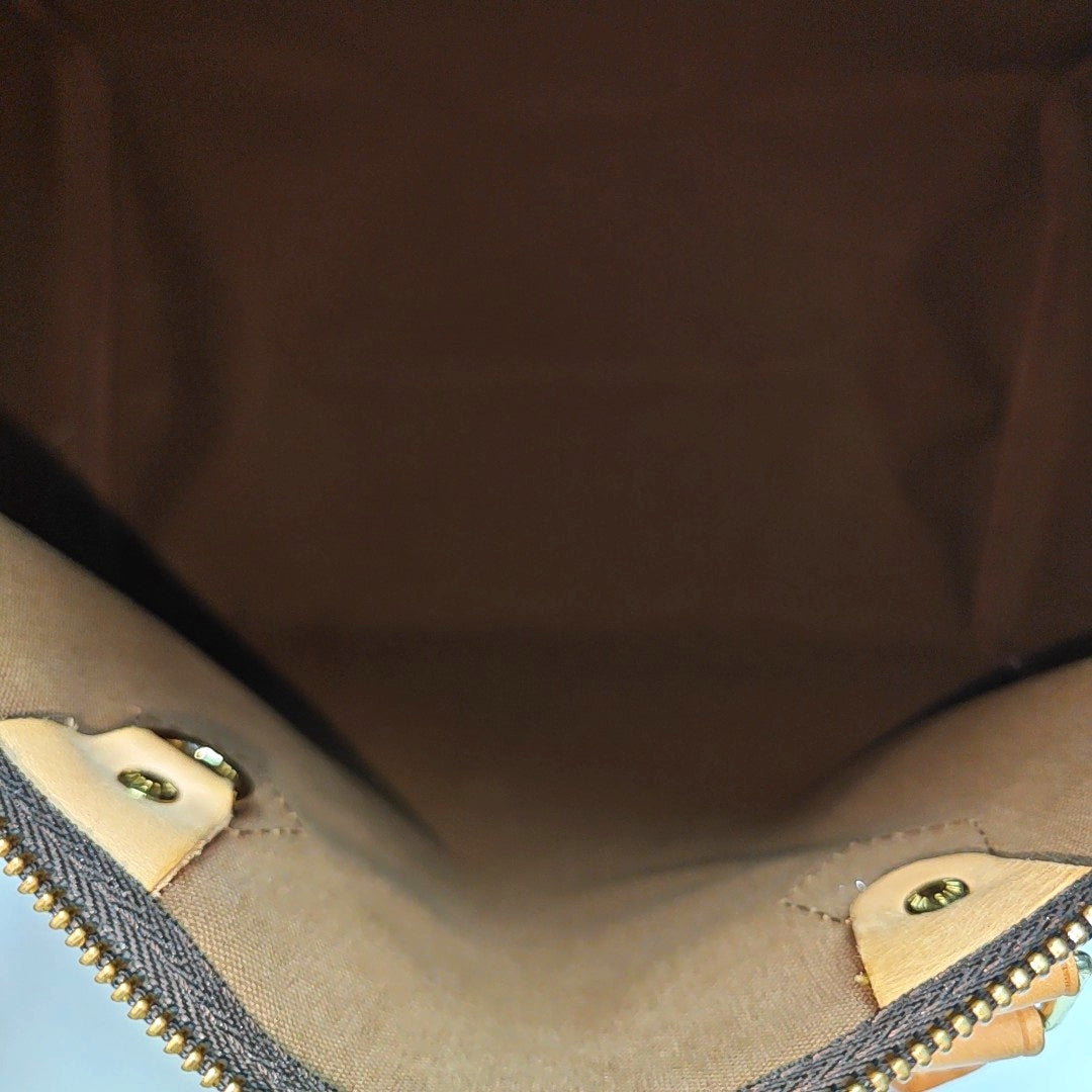 SPEEDY 30 Monogram Coated Canvas Brown