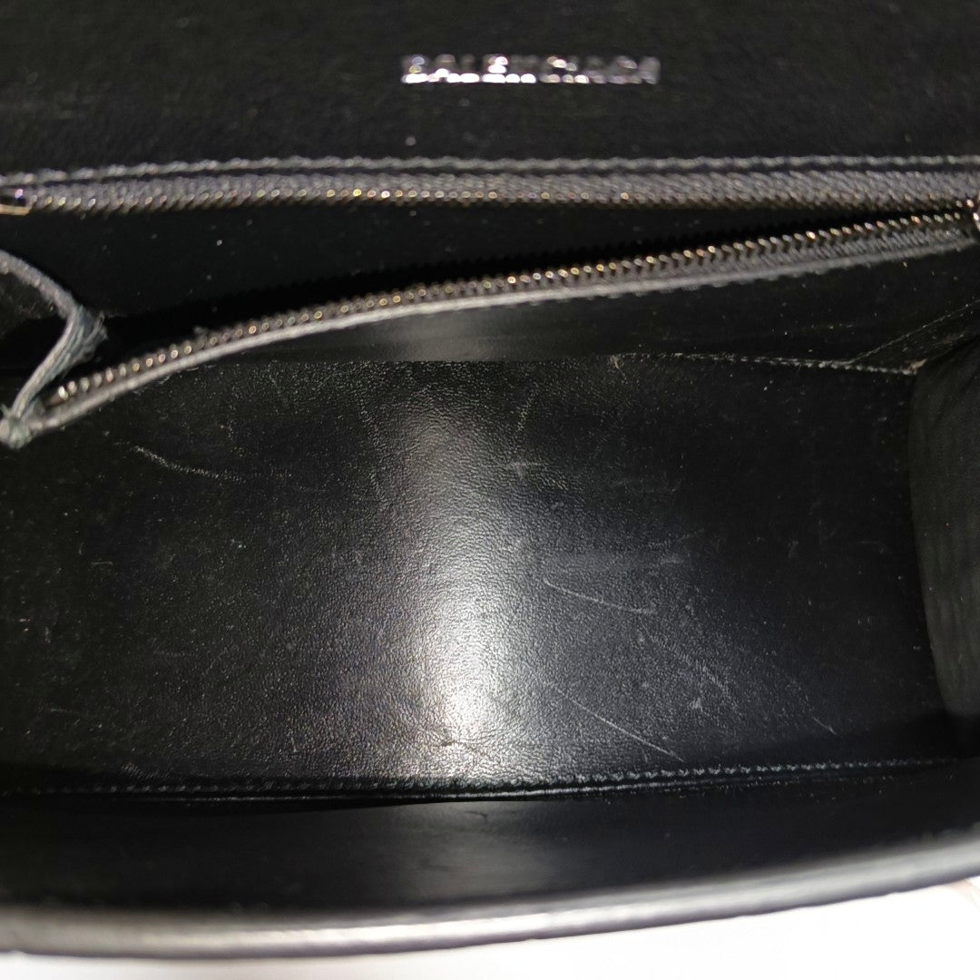 Hourglass S Calfskin Black