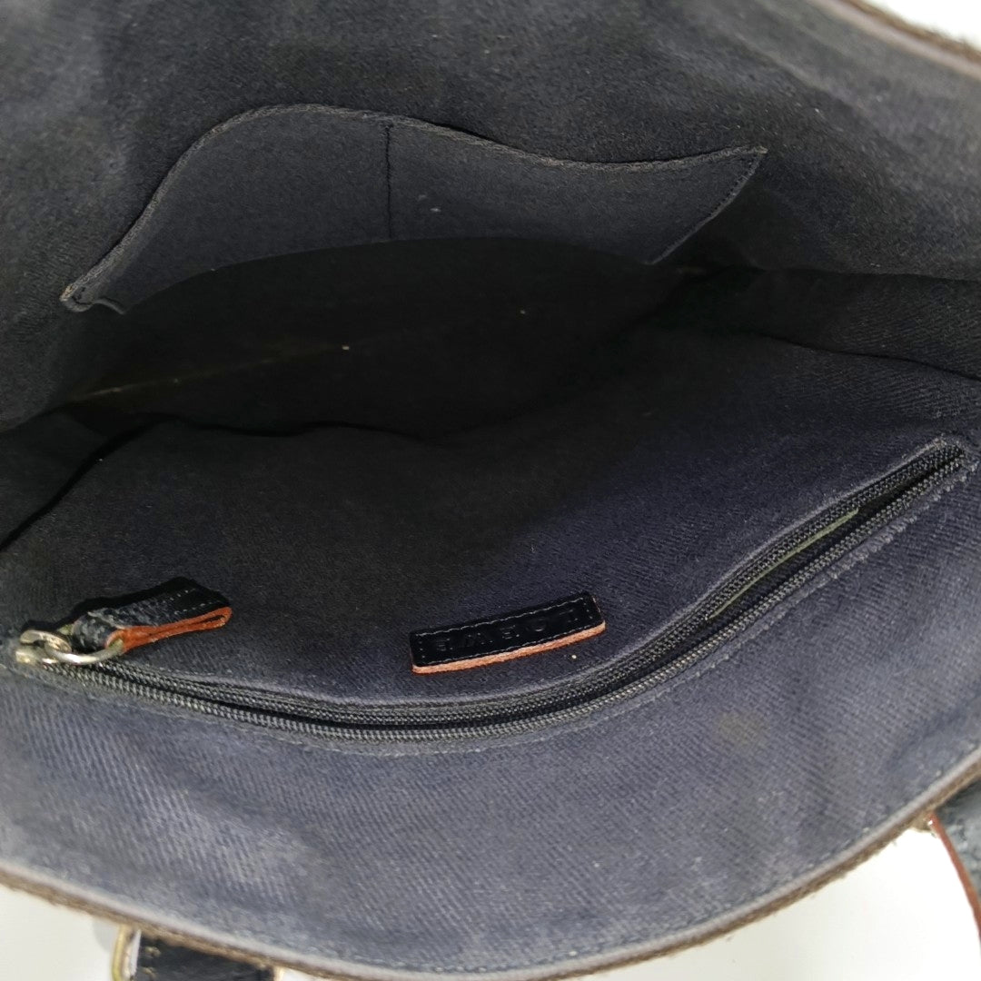 Canvas Top Handle Bag Black