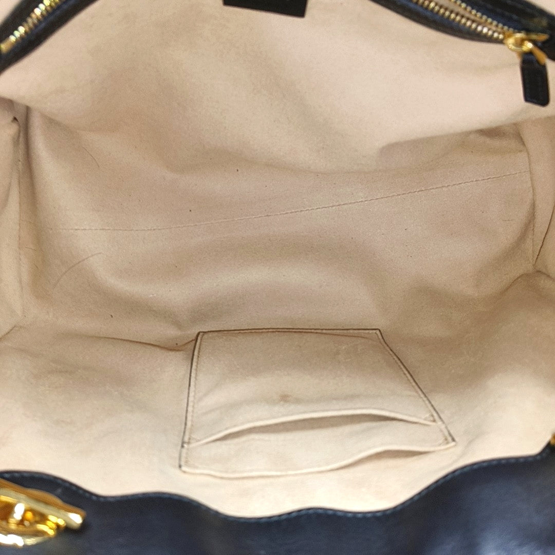 Padlock Medium Monogram Calfskin Black