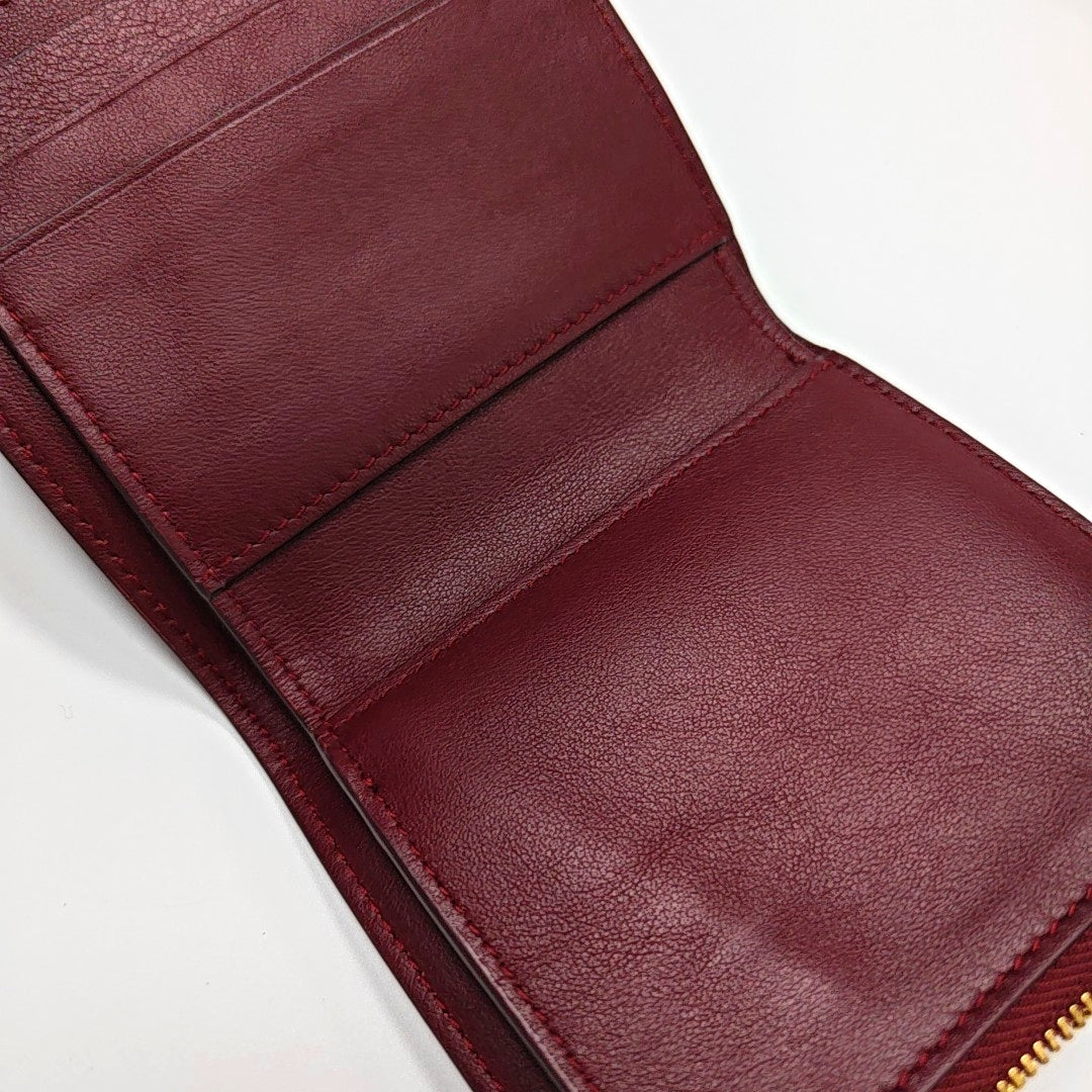 Calfskin Wallet Red