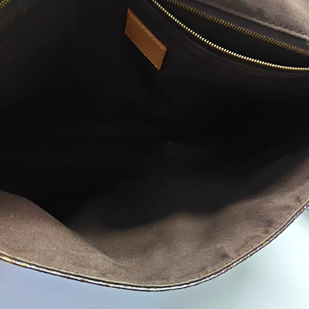 MENILMONTANT MM Monogram Coated Canvas Brown