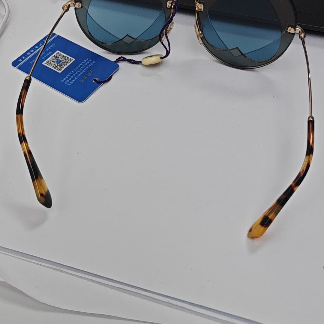 Metal Sunglasses Blue