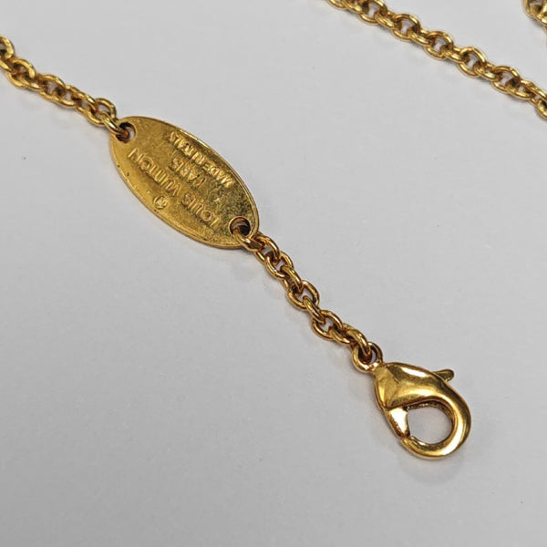 L TO V Metal Gold Necklace