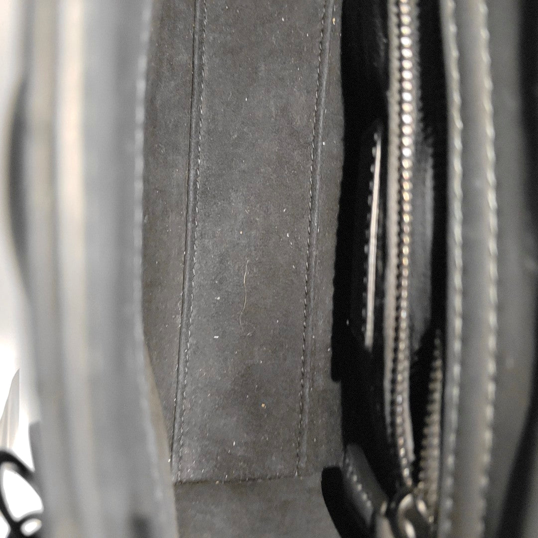Lady Dior Mini Cannage Calfskin Black