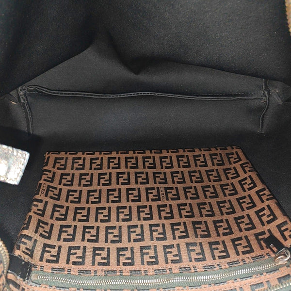 Canvas Top Handle Bag Brown