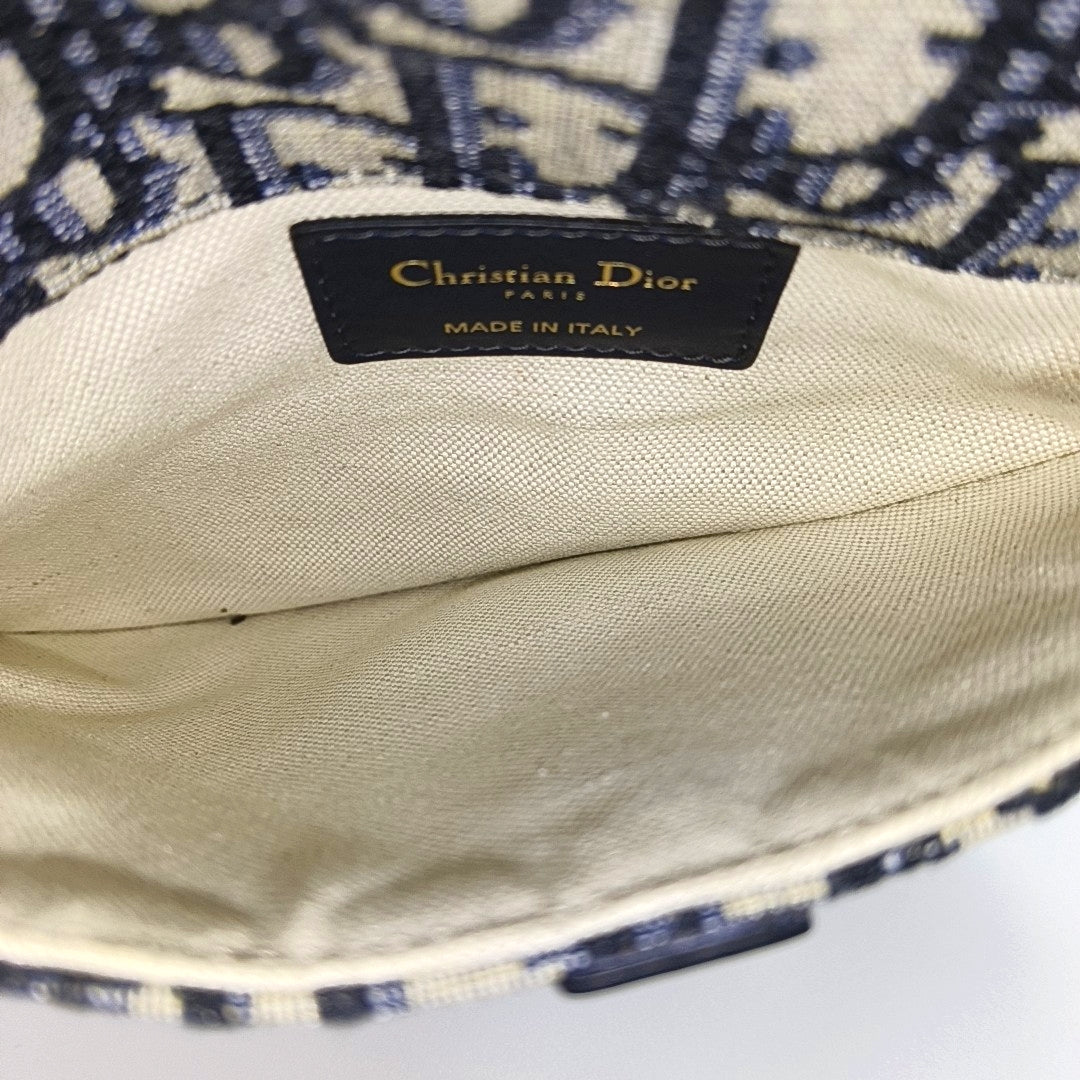 Saddle Mini Oblique Canvas Beige