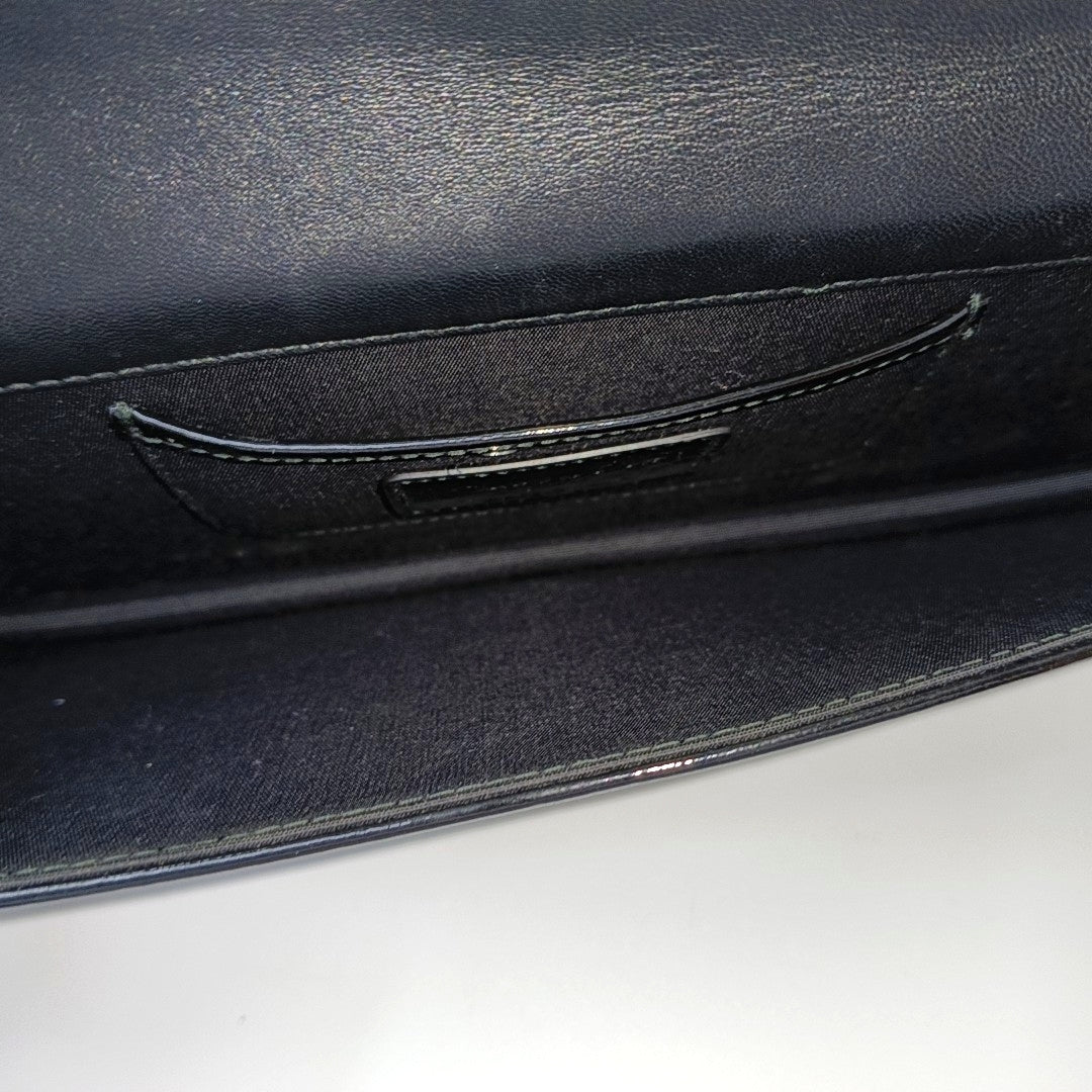Lady Dior Medium Cannage Patent Leather Black