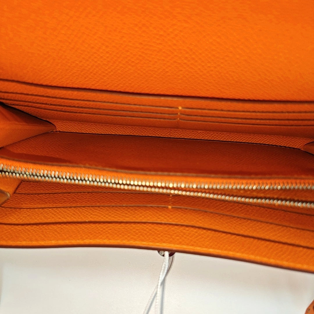 Kelly Epsom Orange Wallet