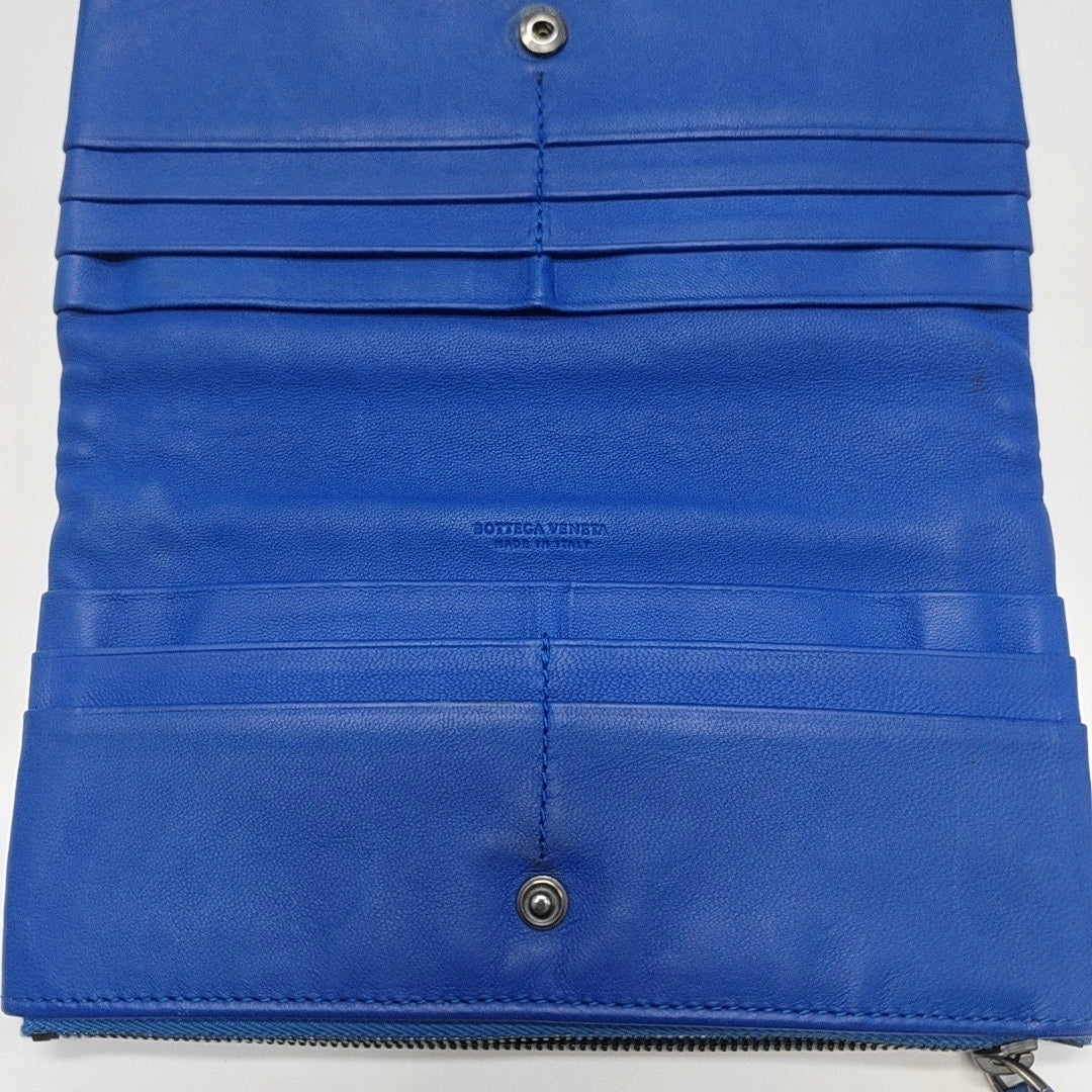 Calfskin Wallet Blue