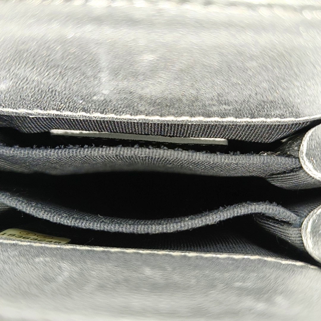 Calfskin Shoulder Bag Silver