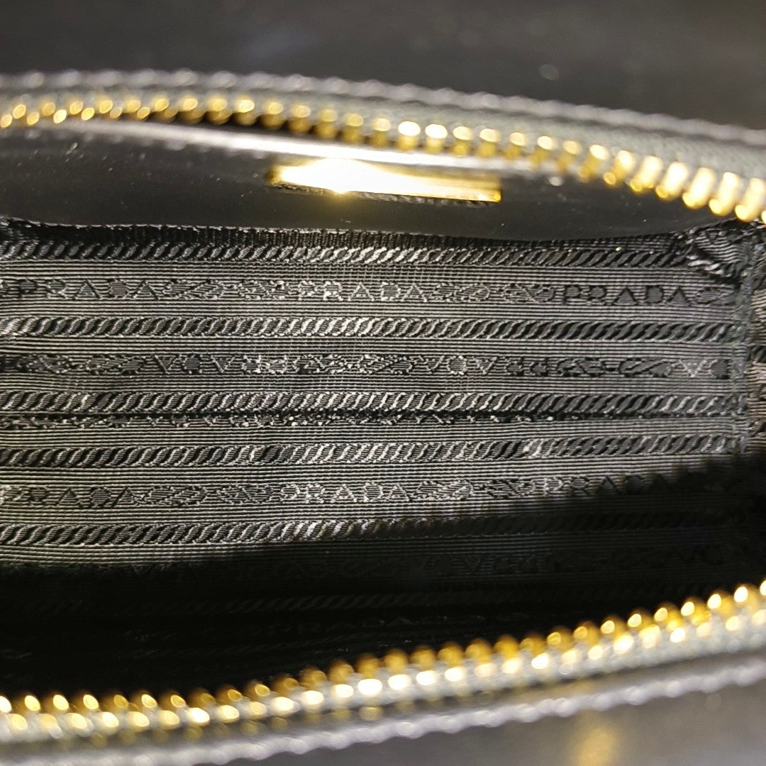 Galleria Mini Saffiano Calfskin Black