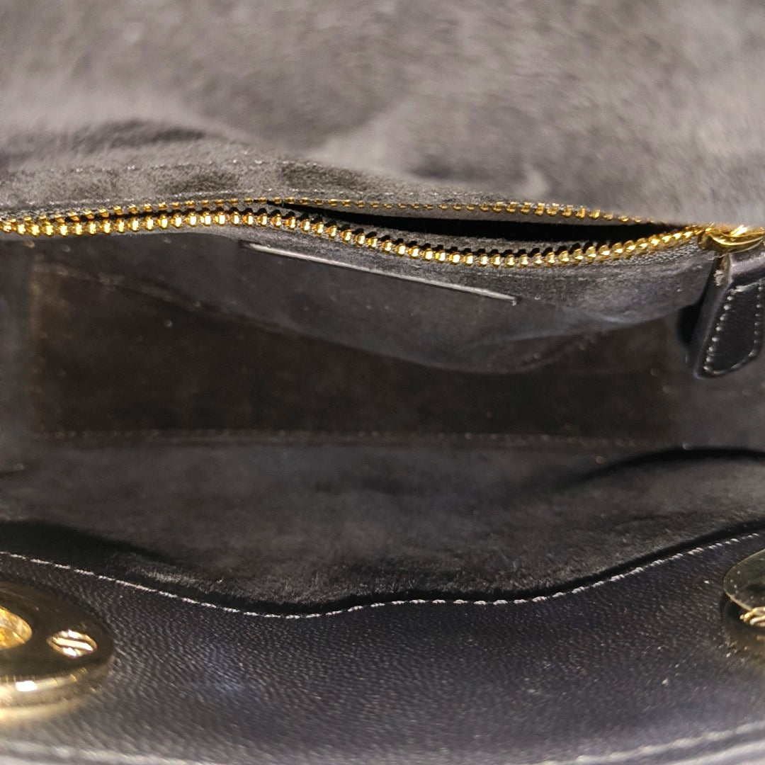 Lady Dior Mini Cannage Lambskin Black