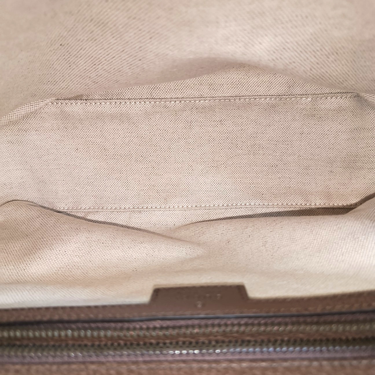 Ophidia Small Monogram Coated Canvas Beige
