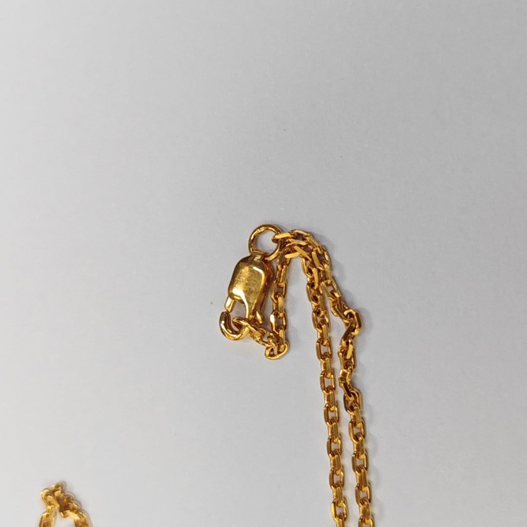 Pop H Metal Gold Necklace