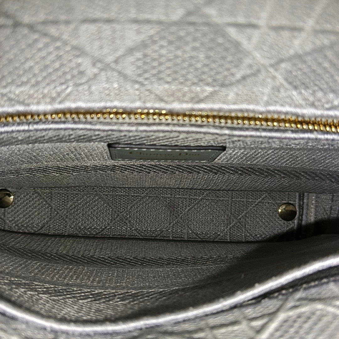 Lady D-Lite Cannage Canvas Gray
