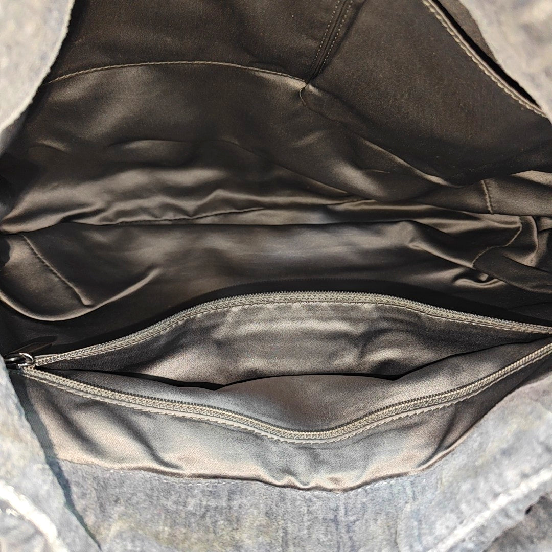 Quilted Velvet Gray