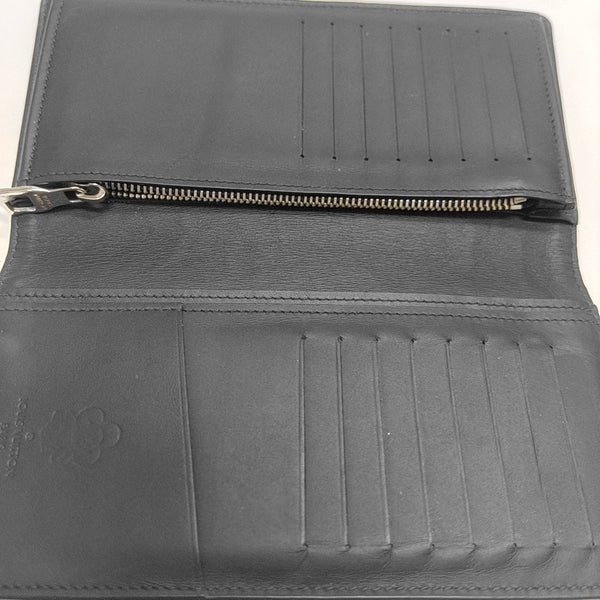 BRAZZA Monogram Denim Blue Wallet
