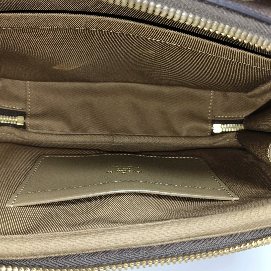 UTILITY Monogram Coated Canvas Brown