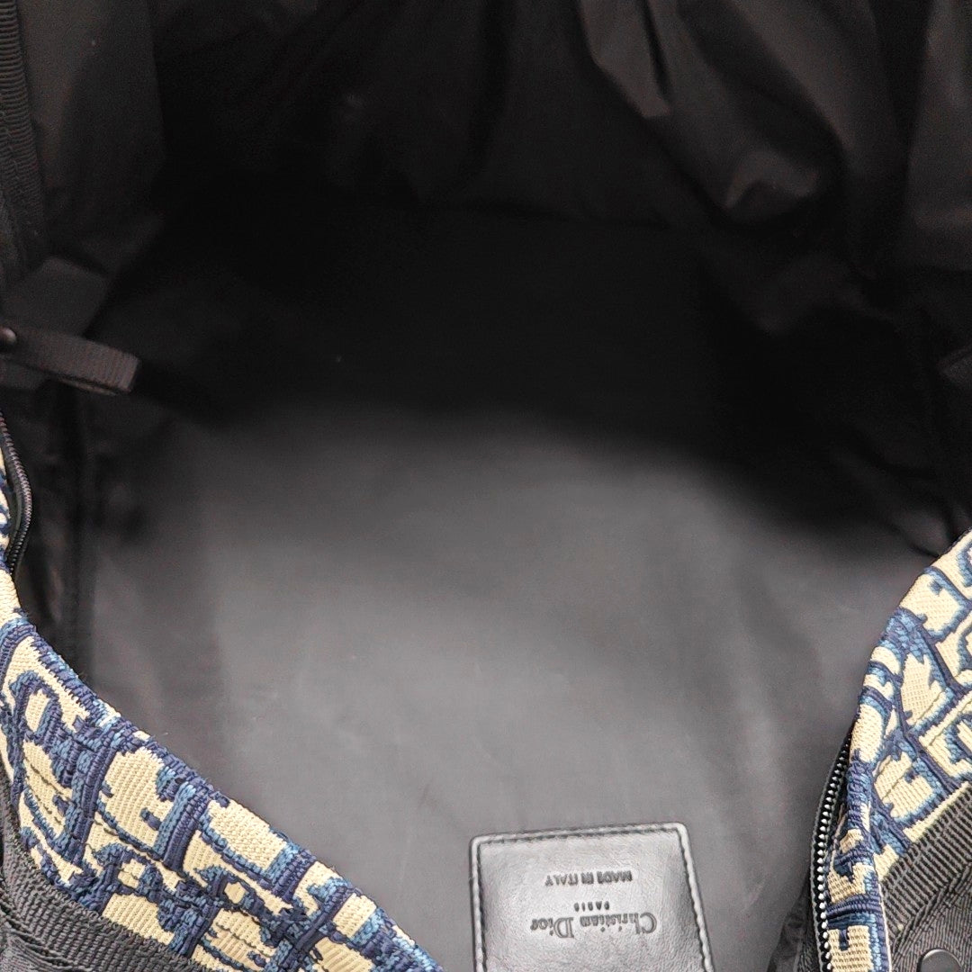 Diortravel Oblique Canvas Blue