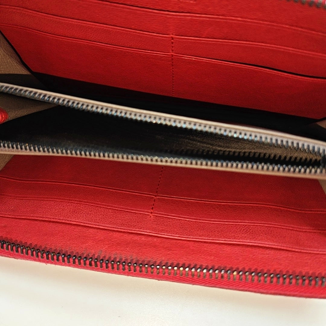 Calfskin Wallet Red