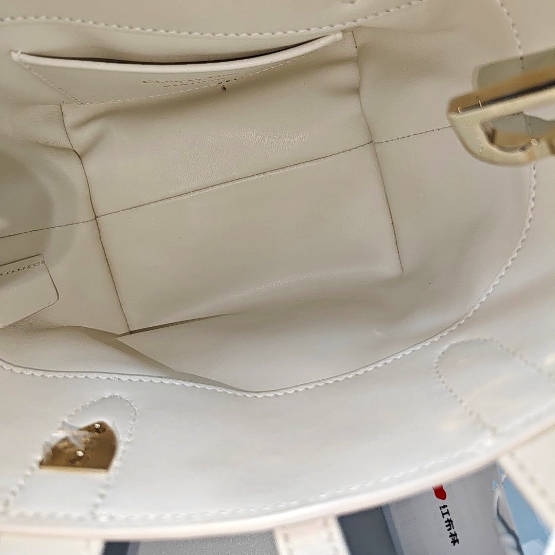 Toujours Nano Cannage Calfskin White