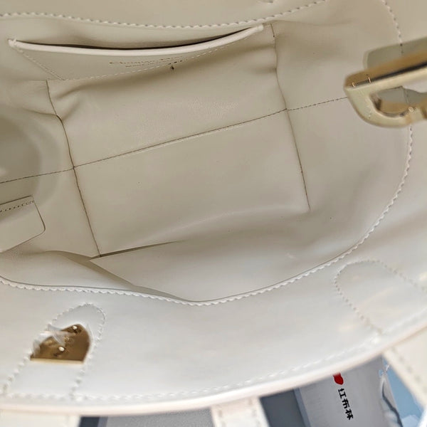 Toujours Nano Cannage Calfskin White