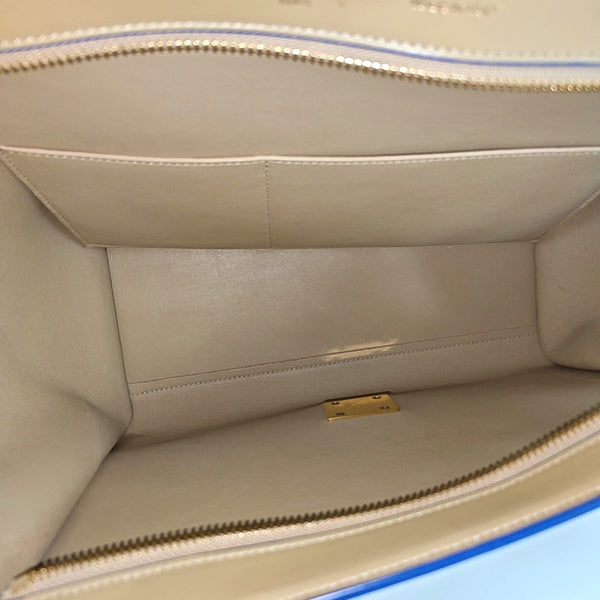 TRAPEZE Small Calfskin Beige