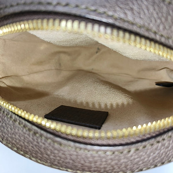 Ophidia Mini Monogram Coated Canvas Beige
