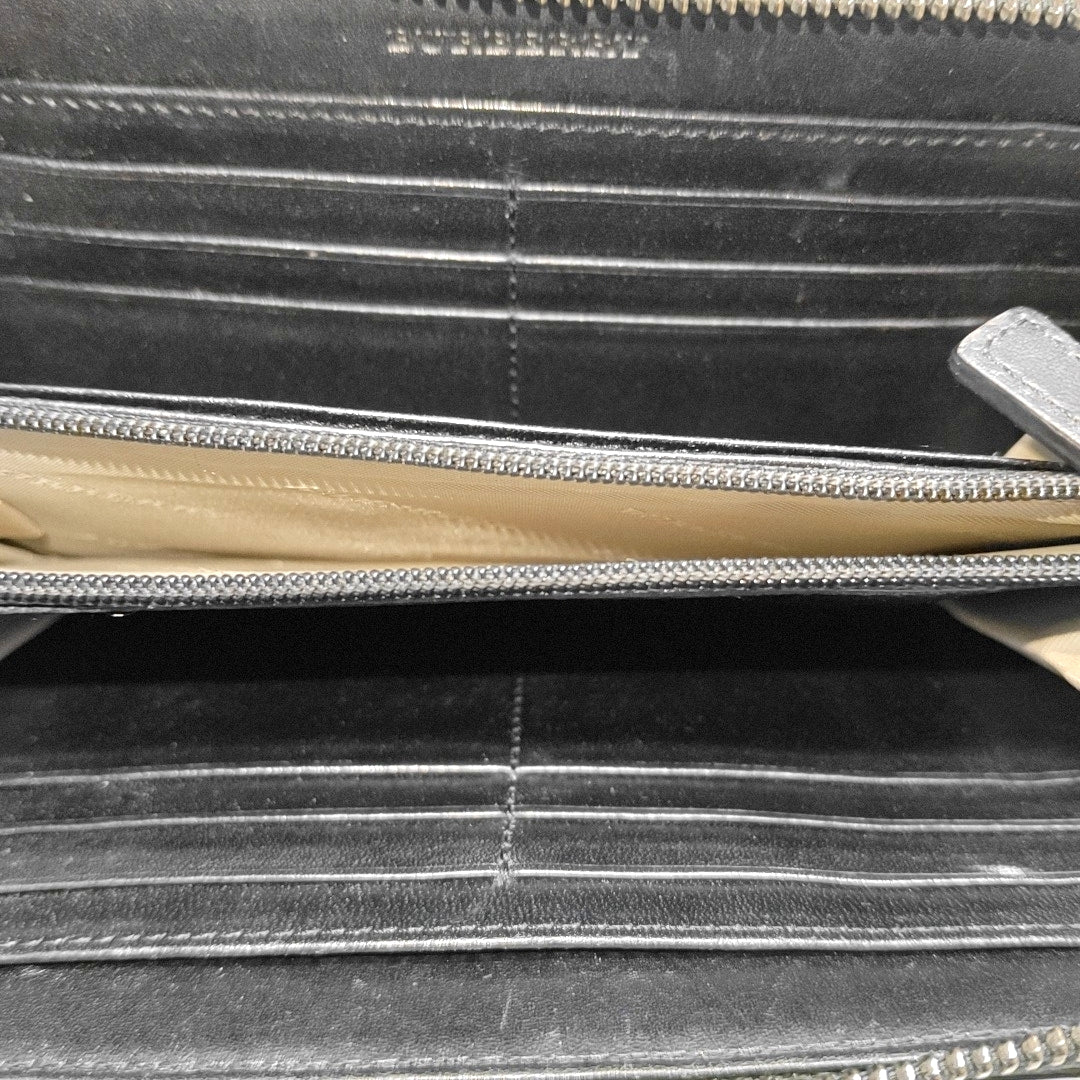Coated Canvas Wallet Beige
