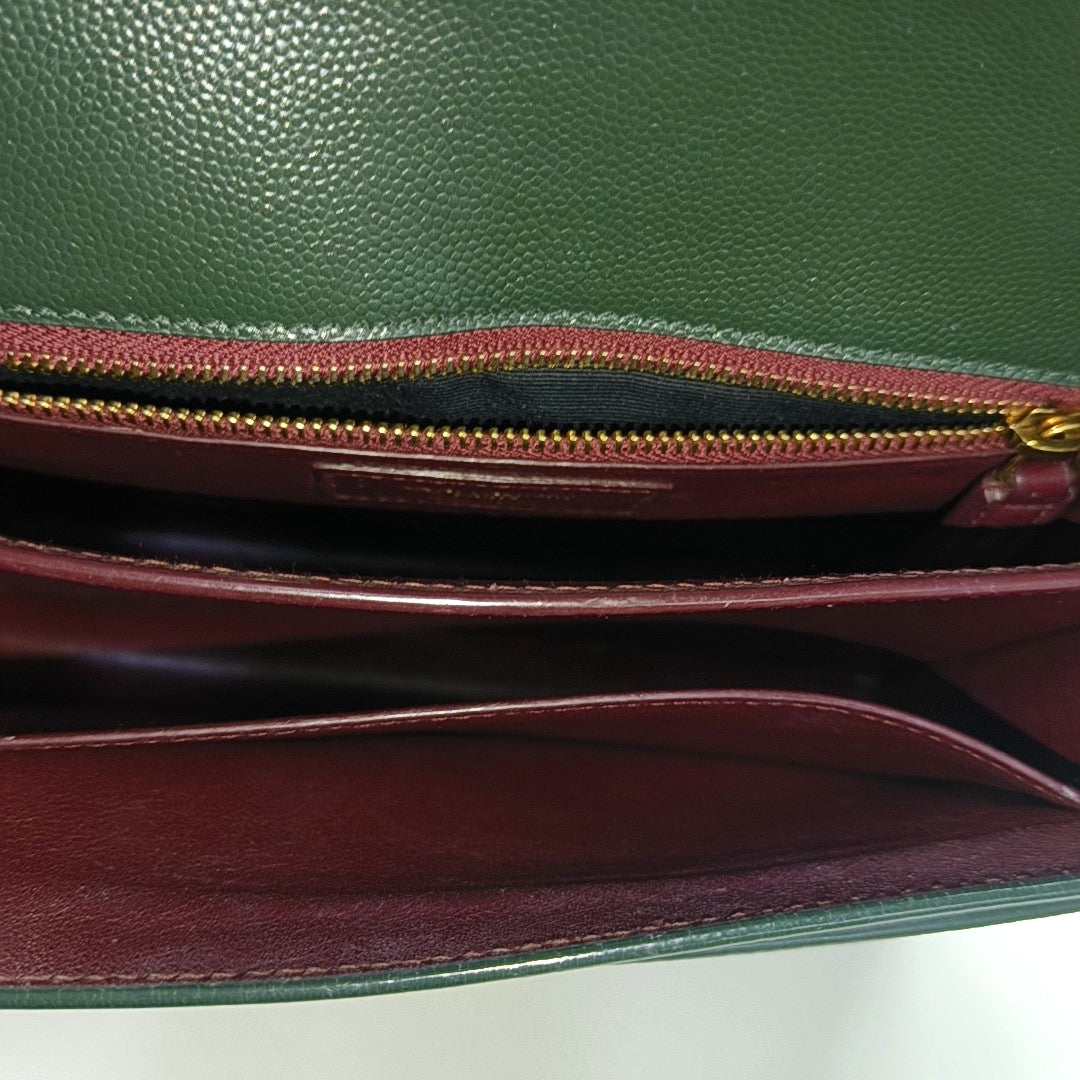 MONTAIGNE Calfskin Green