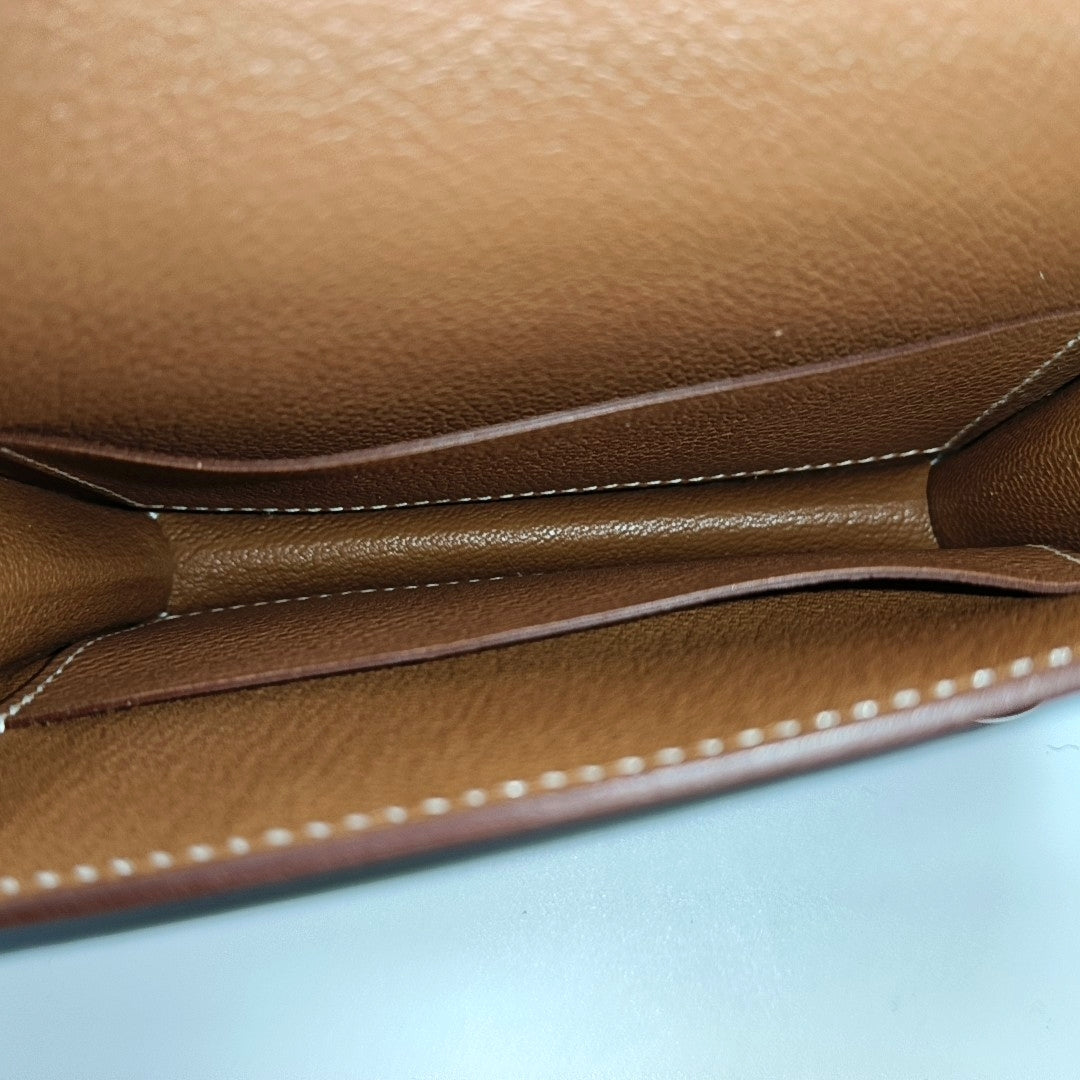 Authenticated pre-owned  Roulis Evercolor Brown Wallet - Wallet at Looply