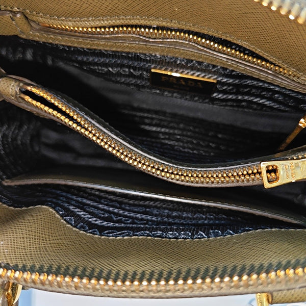 Promenade Small Saffiano Calfskin Green