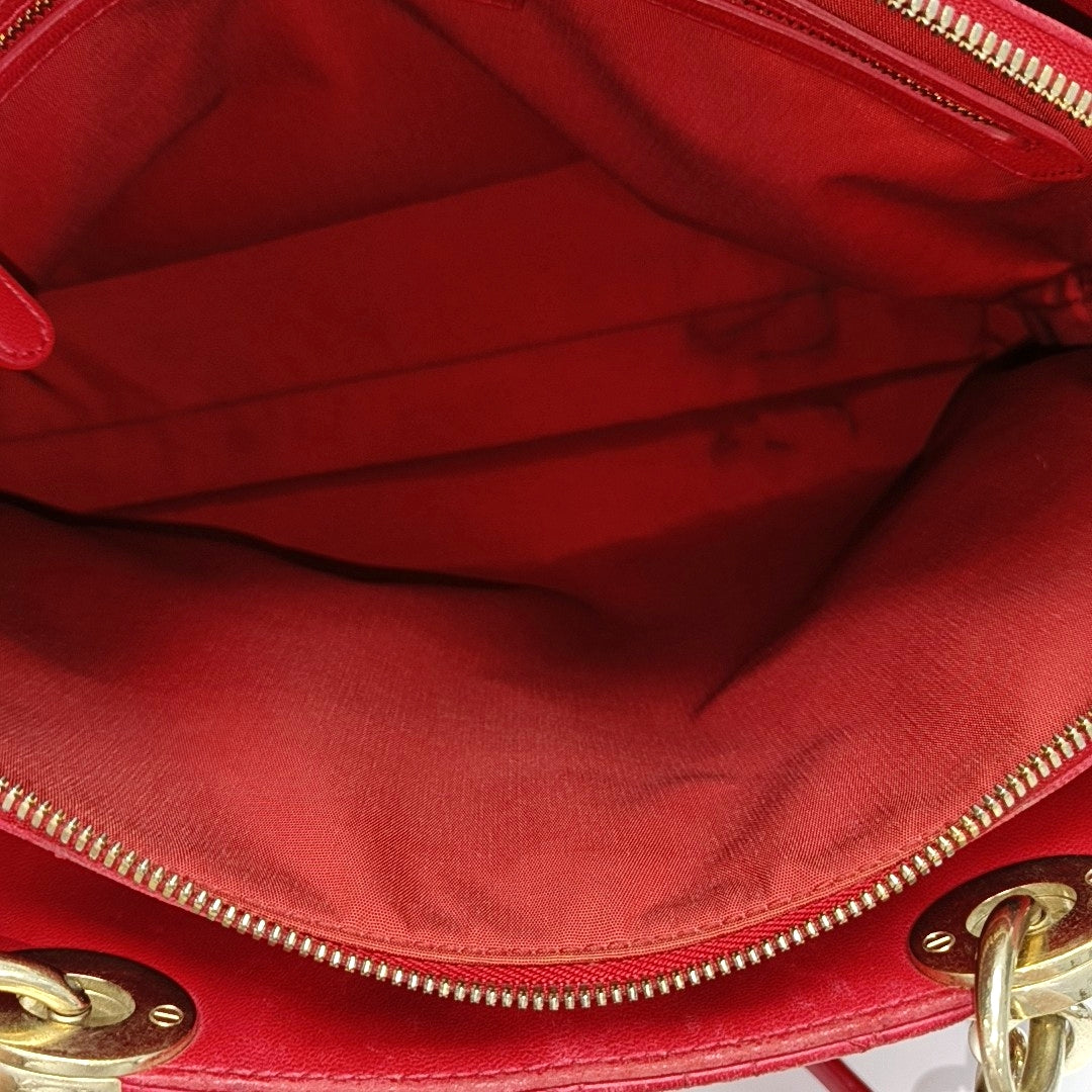 Dior Soft Cannage Lambskin Red