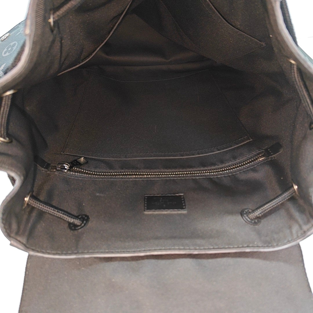CHRISTOPHER MM Monogram Coated Canvas Gray