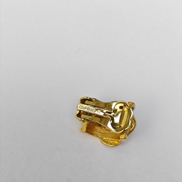 Metal Gold Clip On Earrings