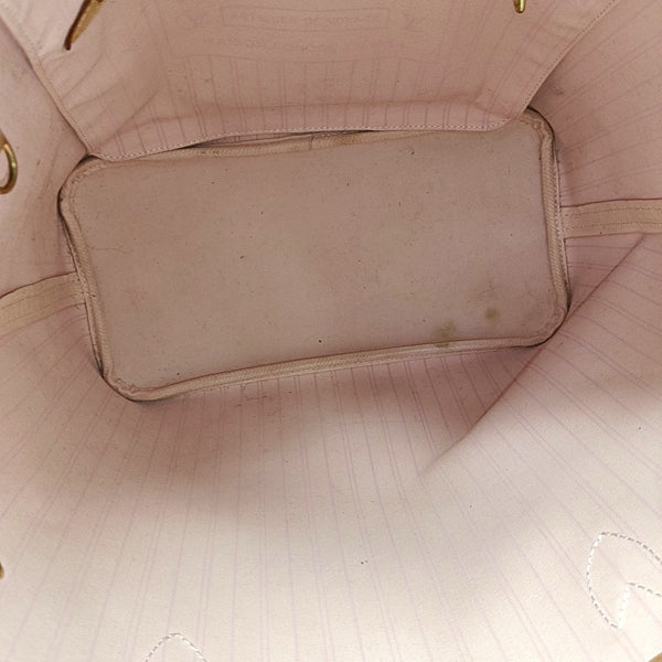 NEVERFULL MM Damier Azur Coated Canvas White