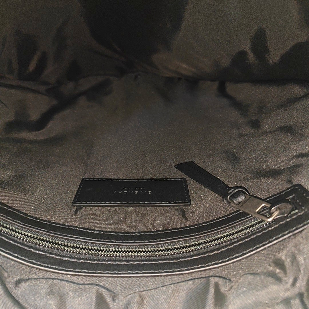 Leather Backpack White