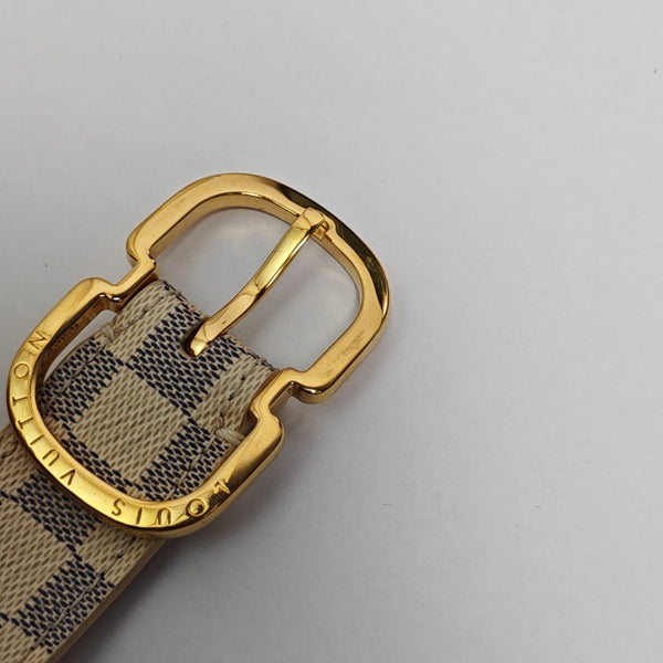 Coated Canvas Belt White