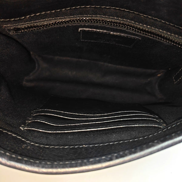NIKI Mini Chevron Calfskin Black