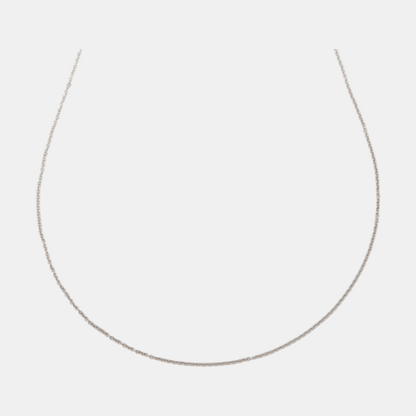 18k White Gold Silver Jewelry Set