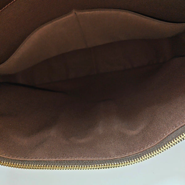 SPENCER Damier Ebene Coated Canvas Brown