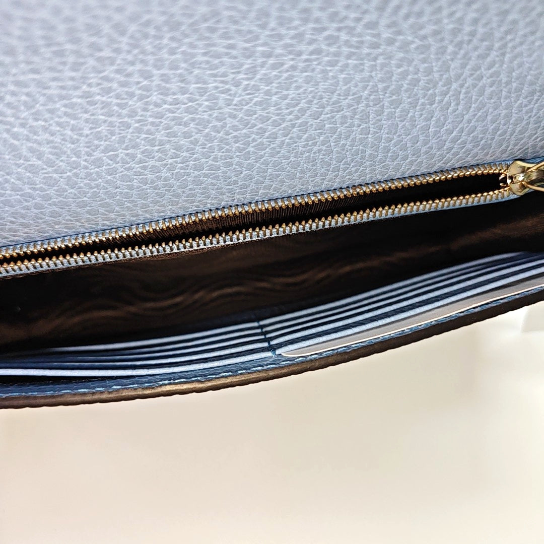 GG Marmont Super Mini Calfskin Blue